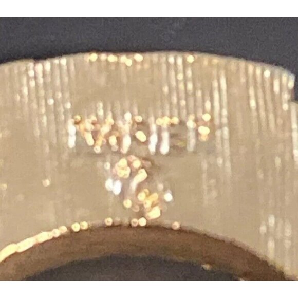 Rare Vintage Napier Signed Horseshoe Brooch Pin Gold Tone Equestrian Horse Retro - Picture 4 of 15